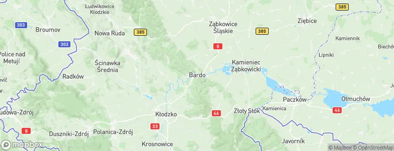 Bardo, Poland Map
