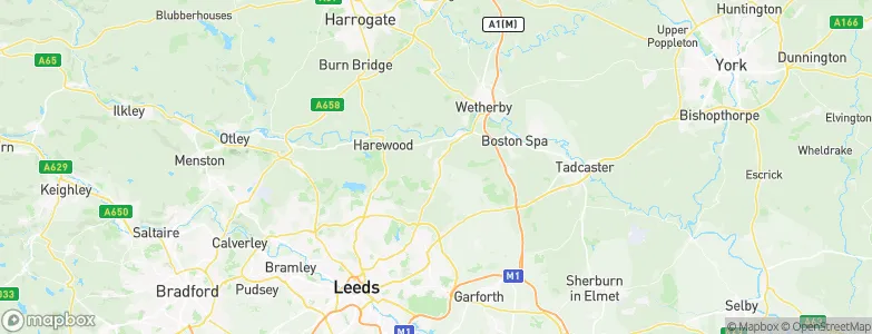 Bardsey, United Kingdom Map