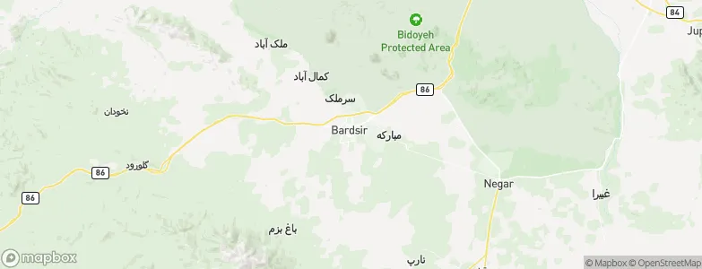 Bardsīr, Iran Map