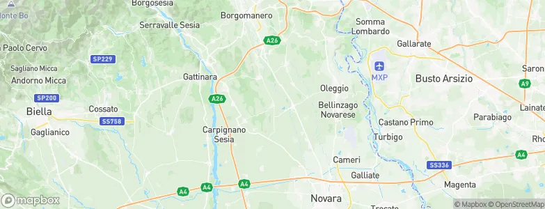 Barengo, Italy Map