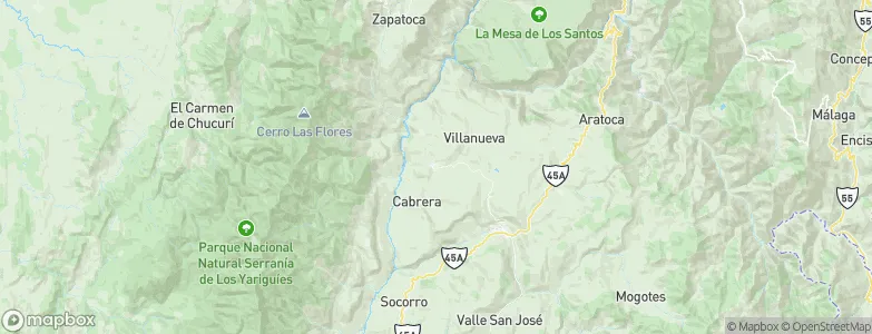 Barichara, Colombia Map