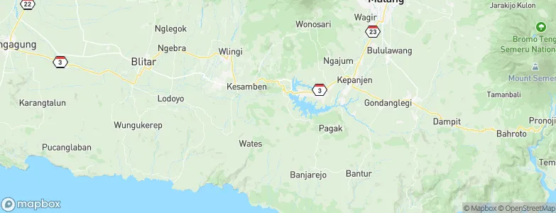 Barisan, Indonesia Map