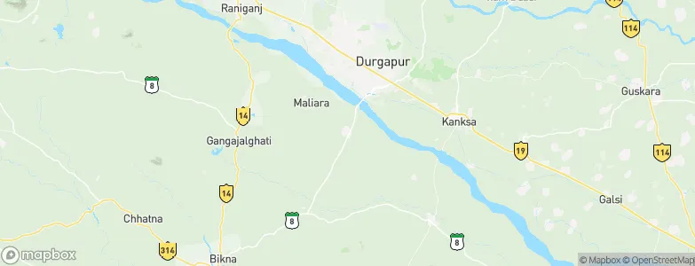 Barjora, India Map
