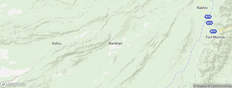 Barkhan, Pakistan Map