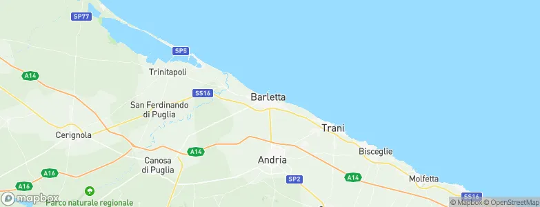 Barletta, Italy Map