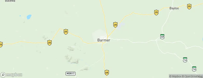 Bārmer, India Map