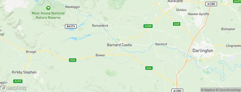 Barnard Castle, United Kingdom Map