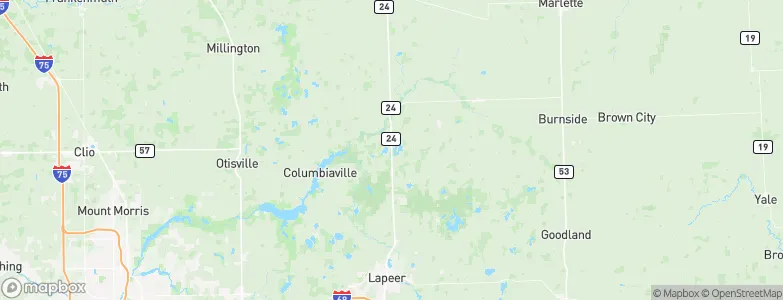 Barnes Lake-Millers Lake, United States Map