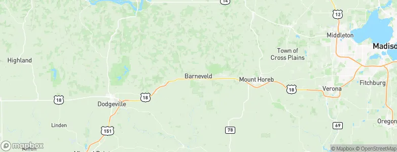 Barneveld, United States Map