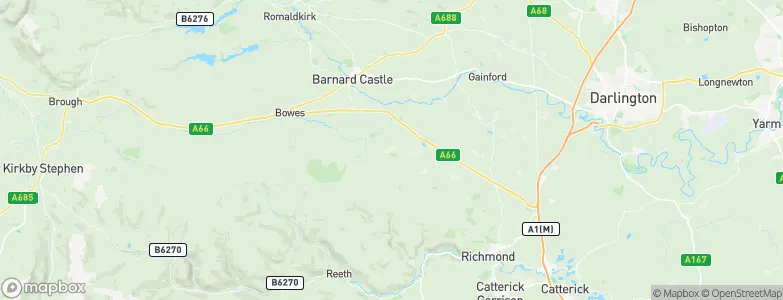 Barningham, United Kingdom Map