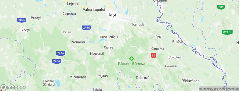 Bârnova, Romania Map