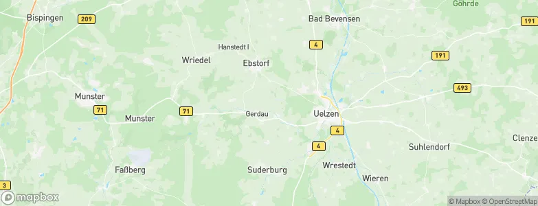 Barnsen, Germany Map