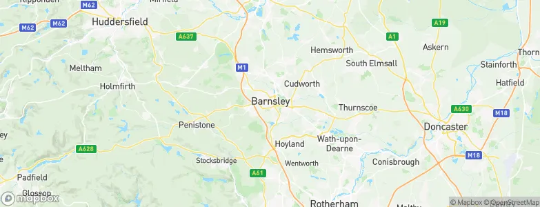 Barnsley, United Kingdom Map