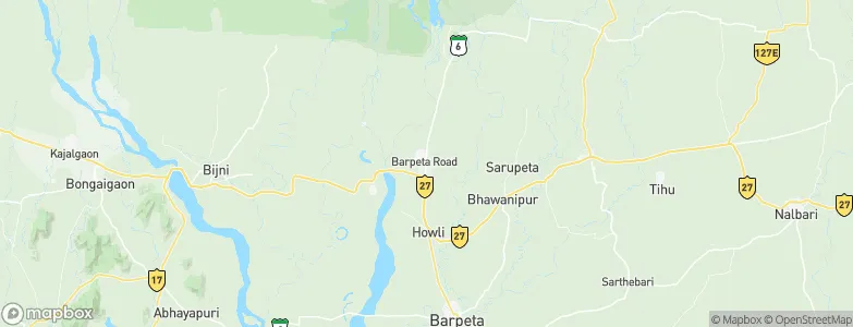 Barpeta Road, India Map