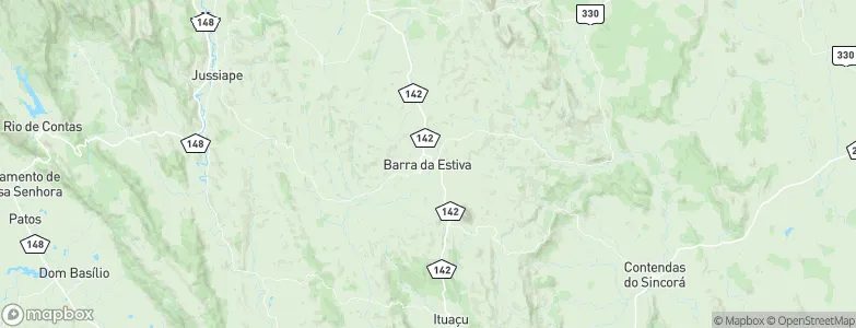 Barra da Estiva, Brazil Map