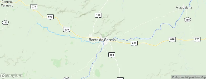 Barra do Garças, Brazil Map