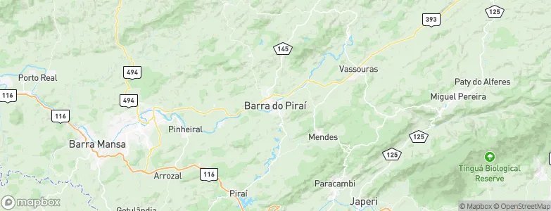Barra do Piraí, Brazil Map