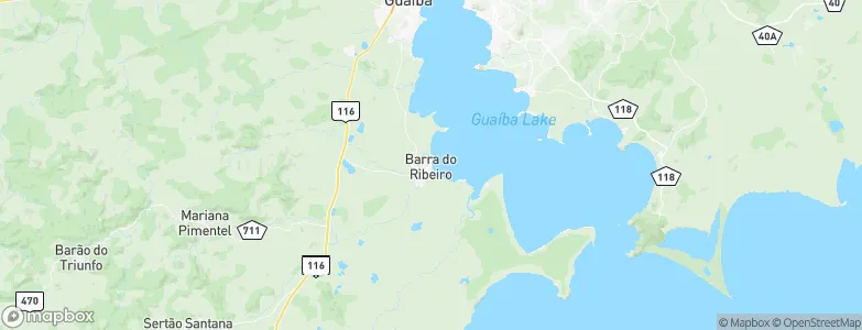 Barra do Ribeiro, Brazil Map