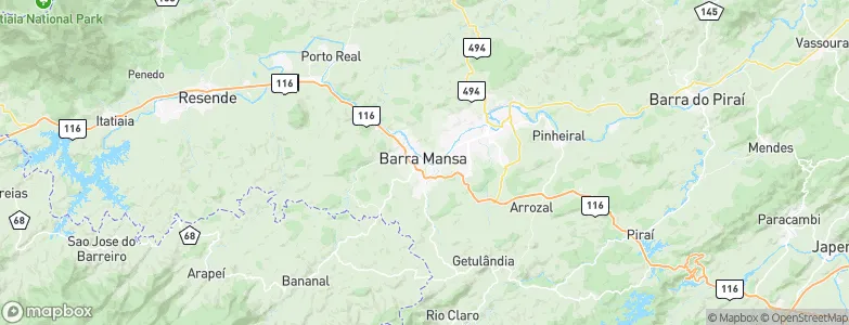 Barra Mansa, Brazil Map