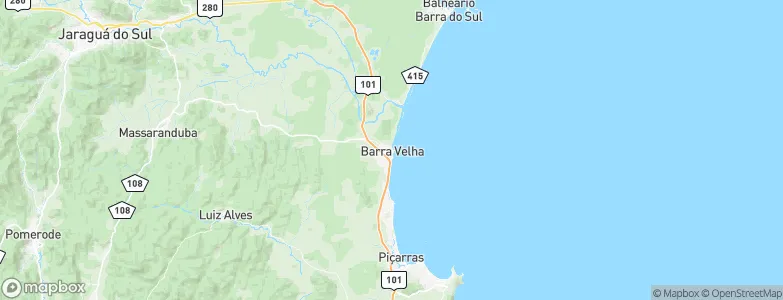 Barra Velha, Brazil Map