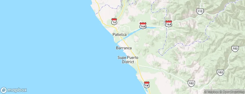Barranca, Peru Map