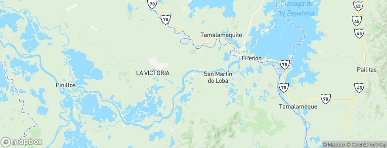 Barranco de Loba, Colombia Map