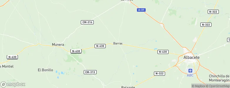 Barrax, Spain Map