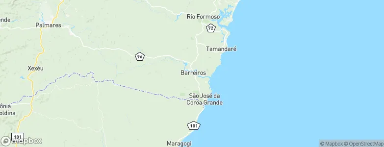 Barreiros, Brazil Map
