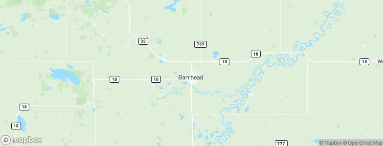 Barrhead, Canada Map