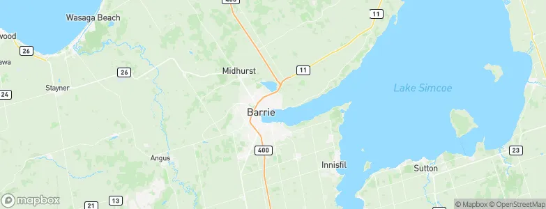 Barrie, Canada Map