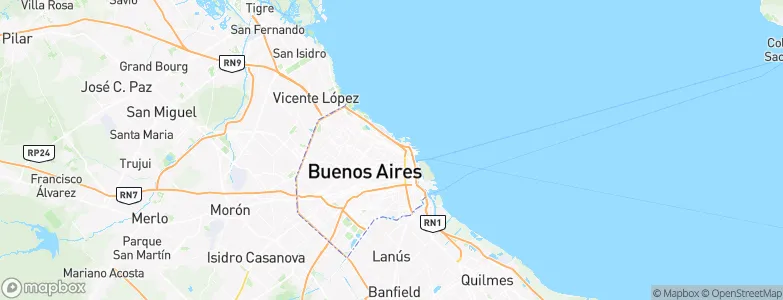 Barrio Norte, Argentina Map