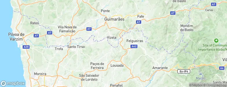 Barrosas, Portugal Map