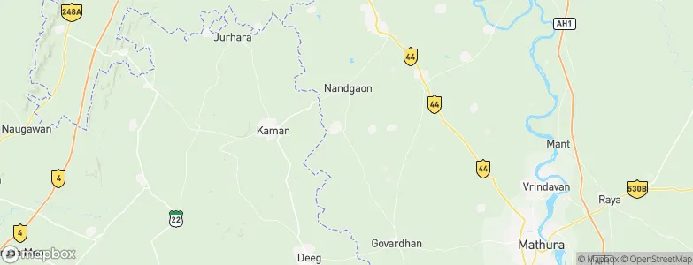Barsāna, India Map