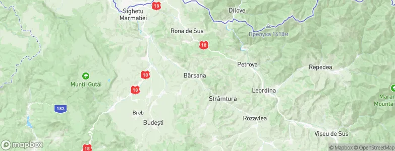 Bârsana, Romania Map