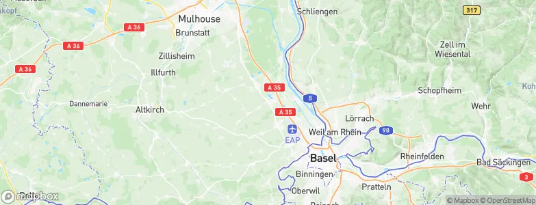 Bartenheim, France Map
