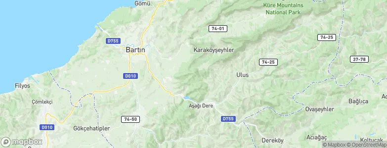 Bartın Province, Turkey Map