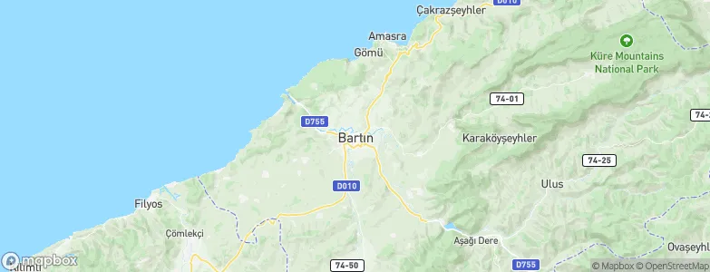 Bartın, Turkey Map