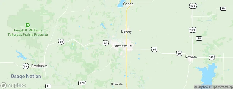 Bartlesville, United States Map