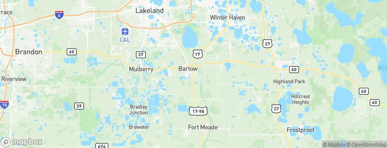Bartow Mobile Home Park, United States Map