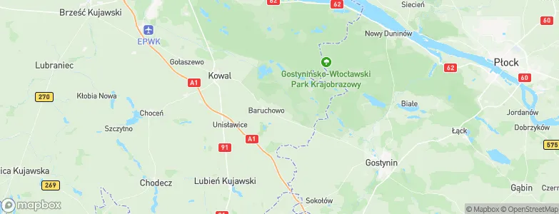Baruchowo, Poland Map