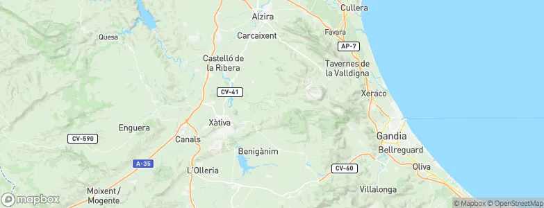 Barxeta, Spain Map
