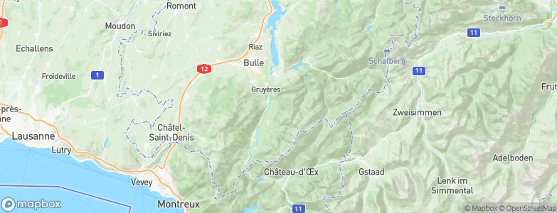 Bas-Intyamon, Switzerland Map