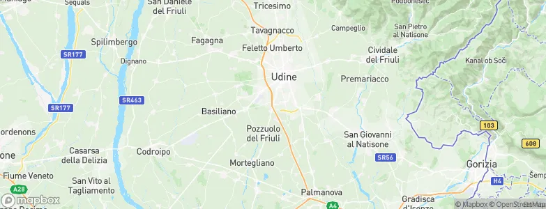 Basaldella, Italy Map