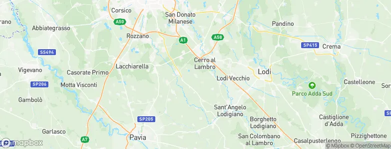 Bascapè, Italy Map