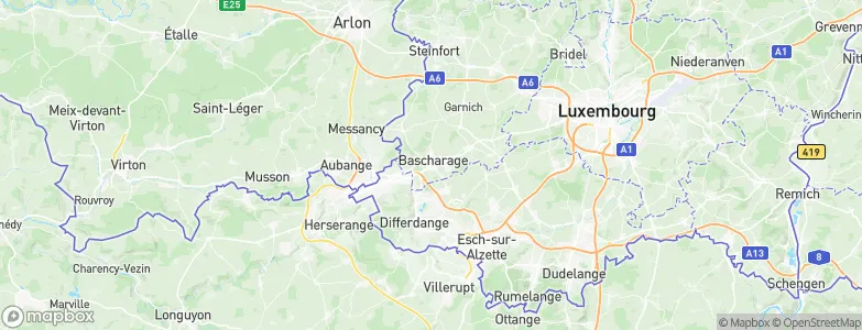 Bascharage, Luxembourg Map