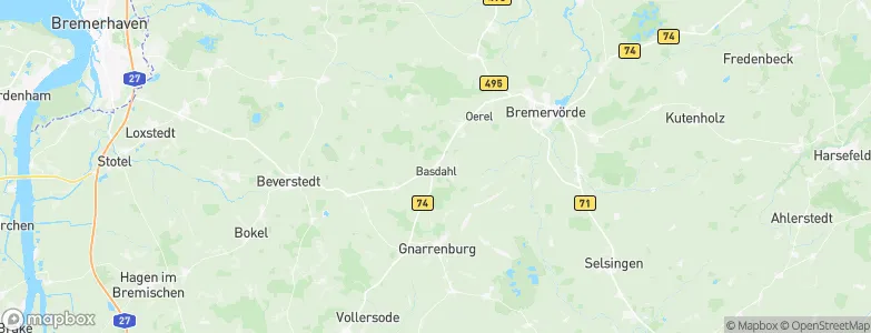 Basdahl, Germany Map