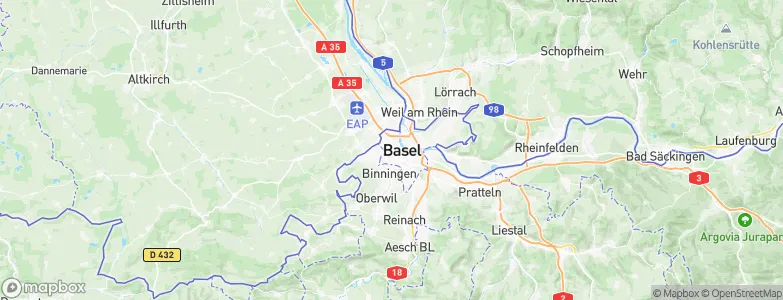 Basel, Switzerland Map