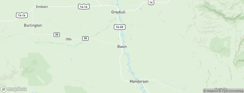 Basin, United States Map