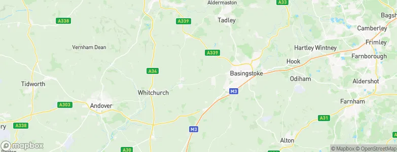 Basingstoke and Deane District, United Kingdom Map