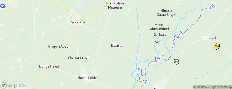 Basirpur, Pakistan Map